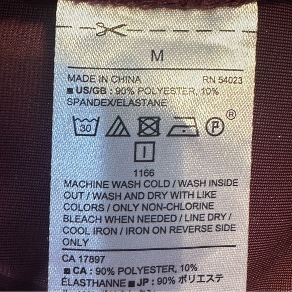 Banana Republic Velvet Spaghetti Strap Top Wine - Picture 4 of 4